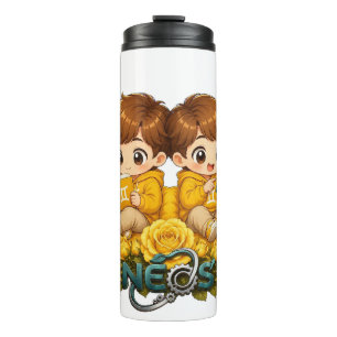 Neos Kawaii Zwillinge Thermosbecher