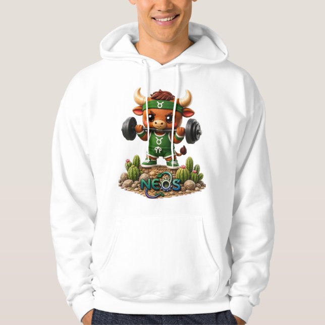 Neos Zodiac Kawaii Stier Hoodie (Vorderseite)