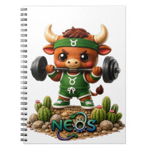 Neos Zodiac Kawaii Stier Notizblock