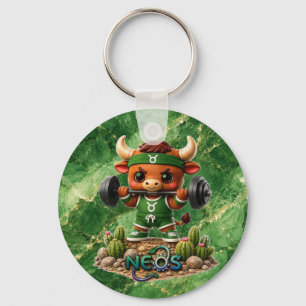 Neos Zodiac Kawaii Stier Schlüsselanhänger