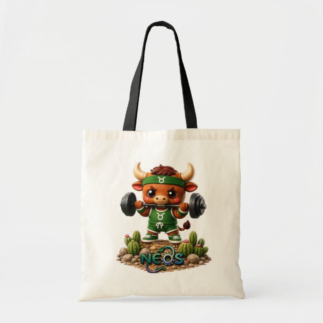 Neos Zodiac Kawaii Stier Tragetasche (Vorne)