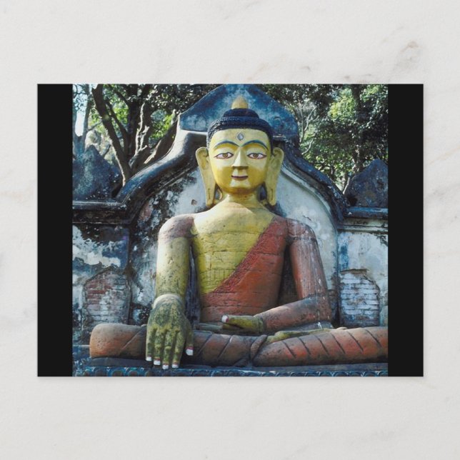 Nepal Buddha Postkarte (Vorderseite)