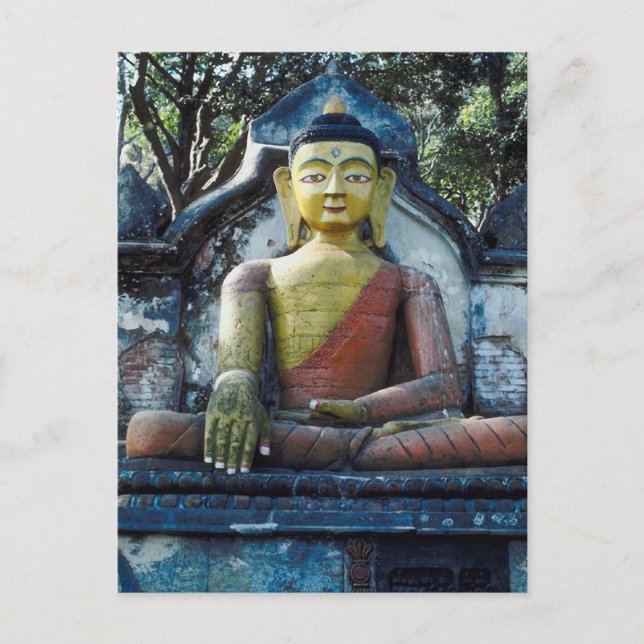 Nepal Buddha Postkarte (Vorderseite)