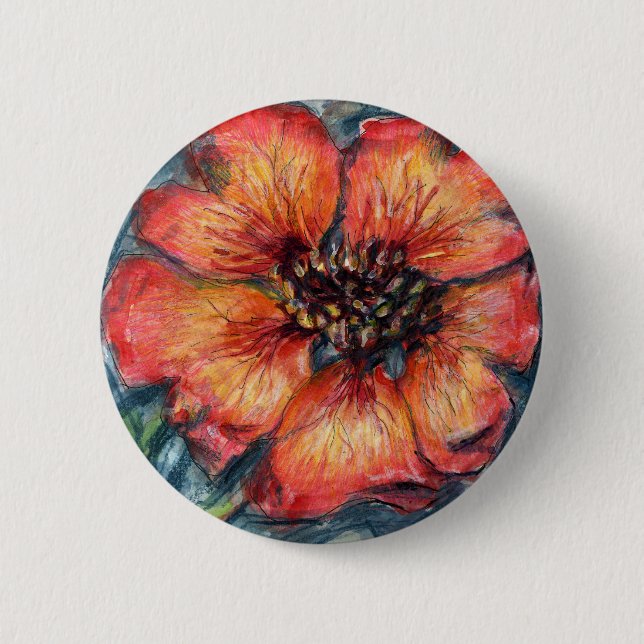 Nepal CinquefolioBlume Button (Vorderseite)