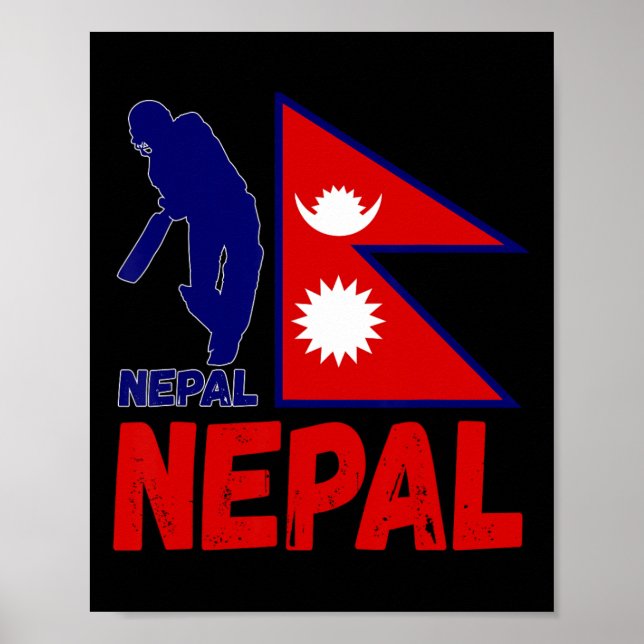 Nepal Cricket Jersey 1  Poster (Vorne)