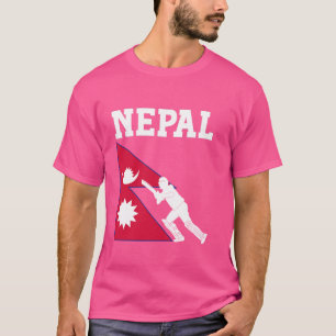 Nepal Cricket Jersey 2024 Cricket Flag Nepal Men W T-Shirt