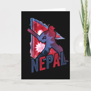 Nepal Cricket Trikot Nepali Flag Anhänger Cricket Karte