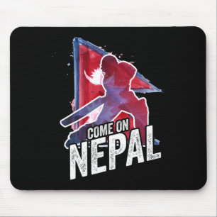 Nepal Cricket Trikot Nepali Flagge Unterstützer Cr Mousepad