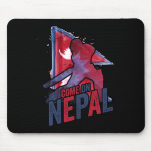 Nepal Cricket Trikot Nepali Flagge Unterstützer Cr Mousepad