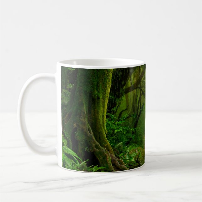 Nepal-Dschungel mit Flussdschungel, Wald, Boden, F Kaffeetasse (Links)