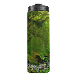 Nepal-Dschungel mit Flussdschungel,Wald,Boden,Flus Thermosbecher