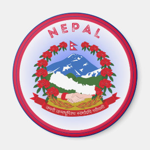 Nepal-Erbe-Emblem Magnet