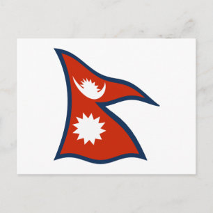 Nepal Flag Postkarte