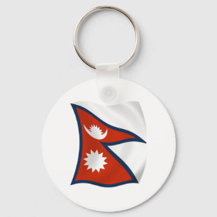 Nepal Flag Schlüsselanhänger