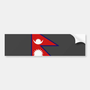 Nepal-Flagge Autoaufkleber