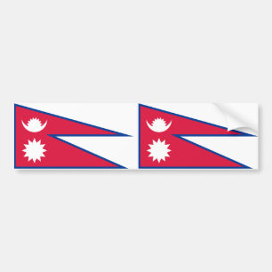 Nepal-Flagge Autoaufkleber