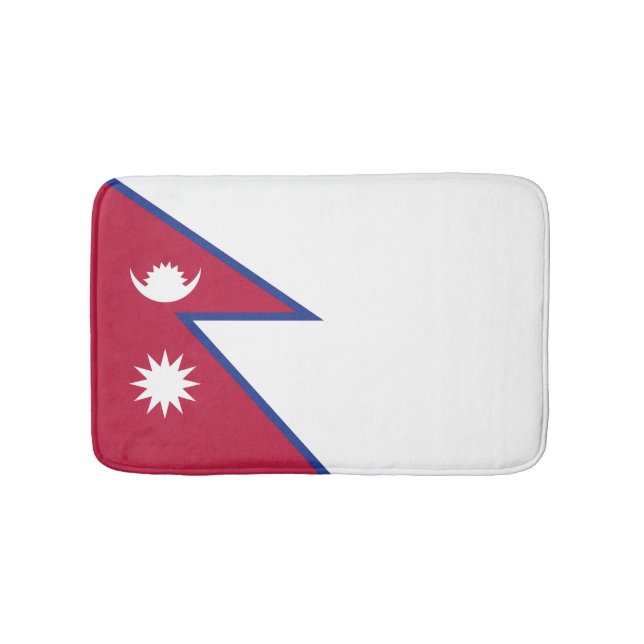 Nepal Flagge Badematte (Vorderseite)