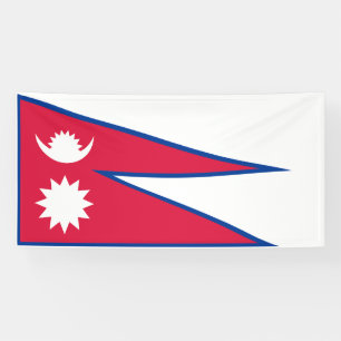 Nepal-Flagge Banner
