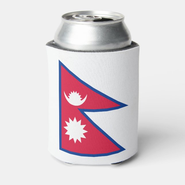 Nepal-Flagge Dosenkühler (Kanne Rückseite)