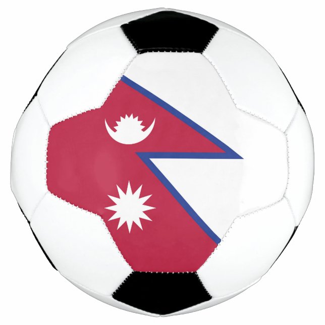 Nepal Flagge Fußball (Vorderseite)