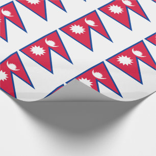 Nepal-Flagge Geschenkpapier