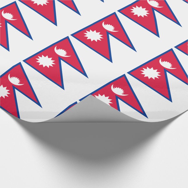 Nepal-Flagge Geschenkpapier (Ecke)