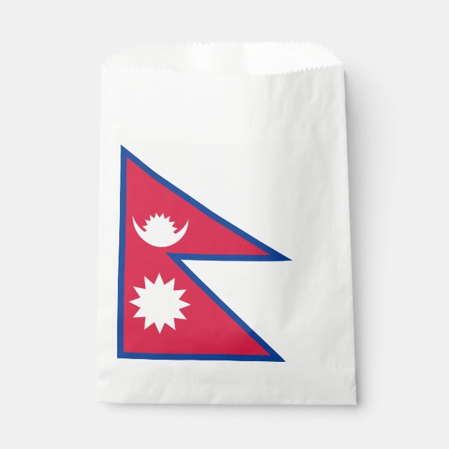 Nepal-Flagge Geschenktütchen (Vorderseite)