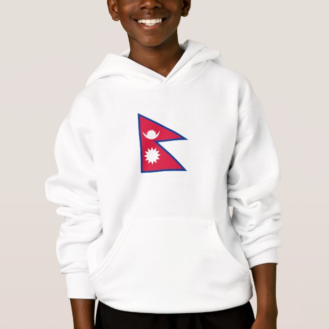 Nepal-Flagge Hoodie