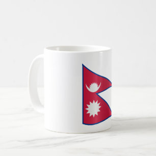 Nepal-Flagge Kaffeetasse
