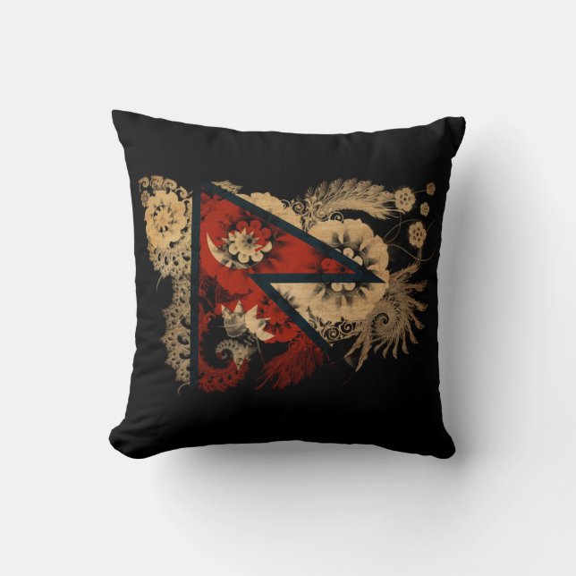 Nepal-Flagge Kissen (Vorderseite)
