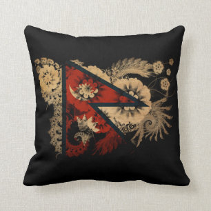 Nepal-Flagge Kissen