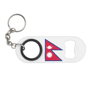 Nepal-Flagge Mini Flaschenöffner