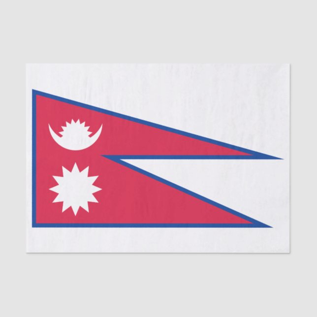 Nepal-Flagge Seidenpapier (Vorderseite)