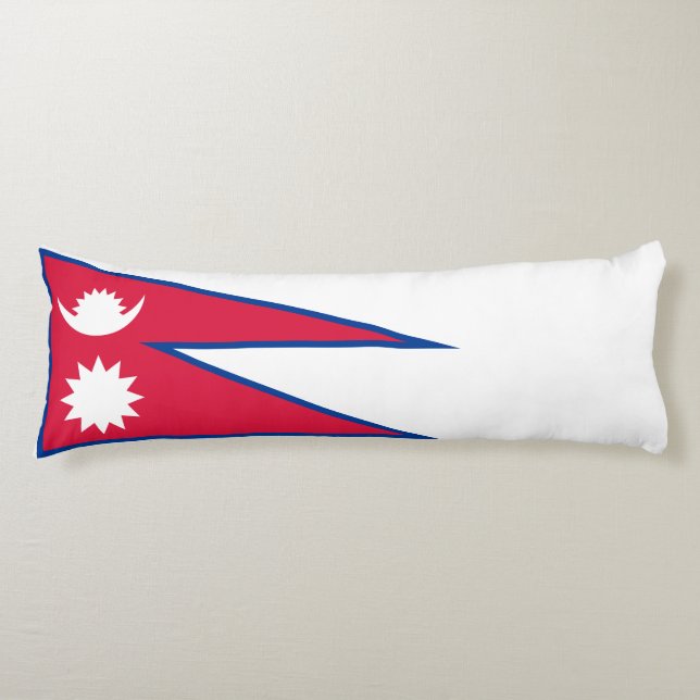 Nepal-Flagge Seitenschläferkissen (Vorderseite)