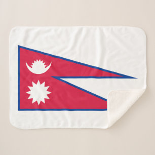 Nepal-Flagge Sherpadecke