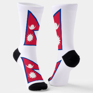 Nepal-Flagge Socken
