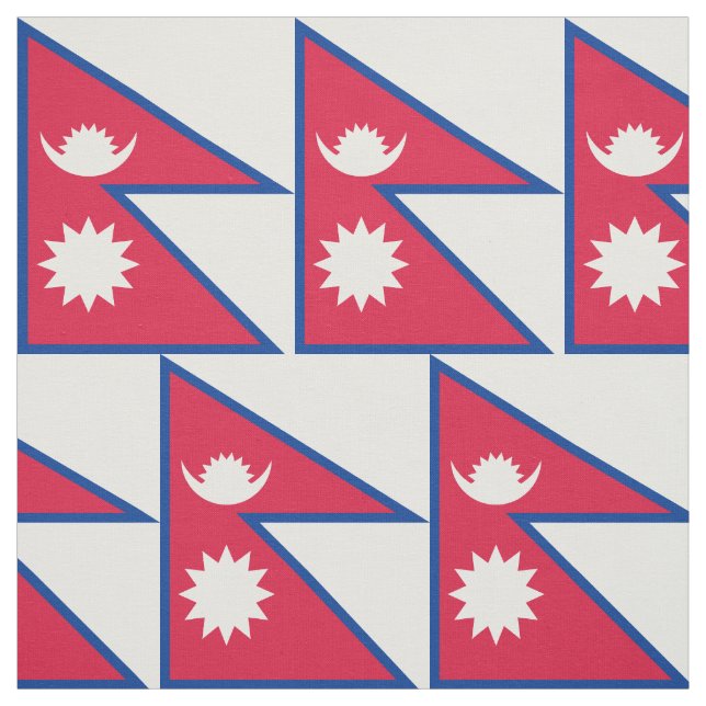 Nepal-Flagge Stoff (Muster)