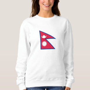 Nepal-Flagge Sweatshirt