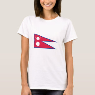 Nepal-Flagge T-Shirt