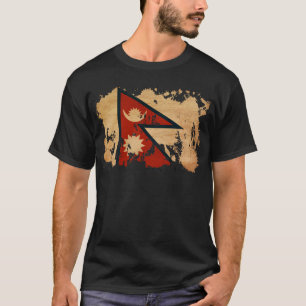 Nepal-Flagge T-Shirt
