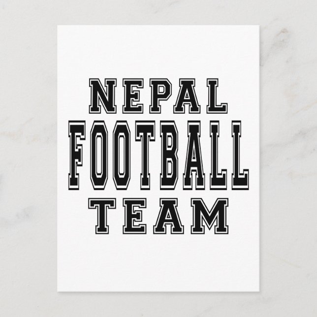 Nepal Football Team Postkarte (Vorderseite)
