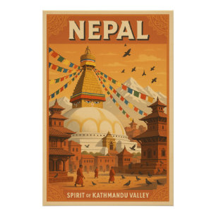 Nepal - Geist im Tal von Kathmandu Poster