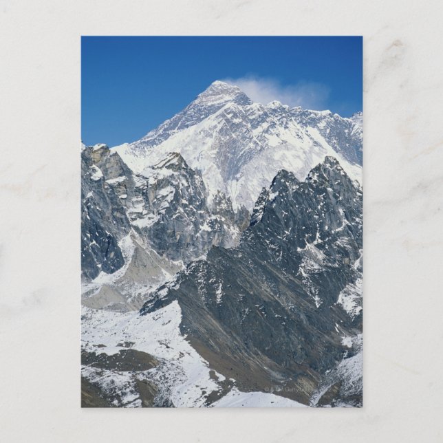 Nepal, Himalaya, Blick auf den Mt Everest aus Goky Postkarte (Vorderseite)