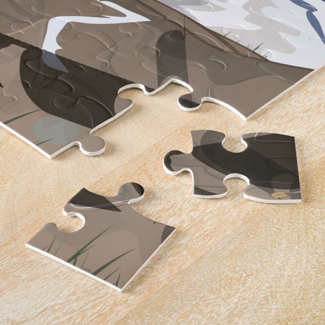 Nepal Himalayan Gebet Fahnen Reiseplakat Puzzle (Seite)