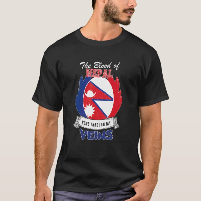 Nepal in meinen Adern T-Shirt (Vorderseite)