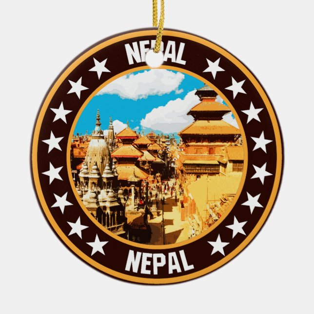 Nepal Keramik Ornament (Vorne)