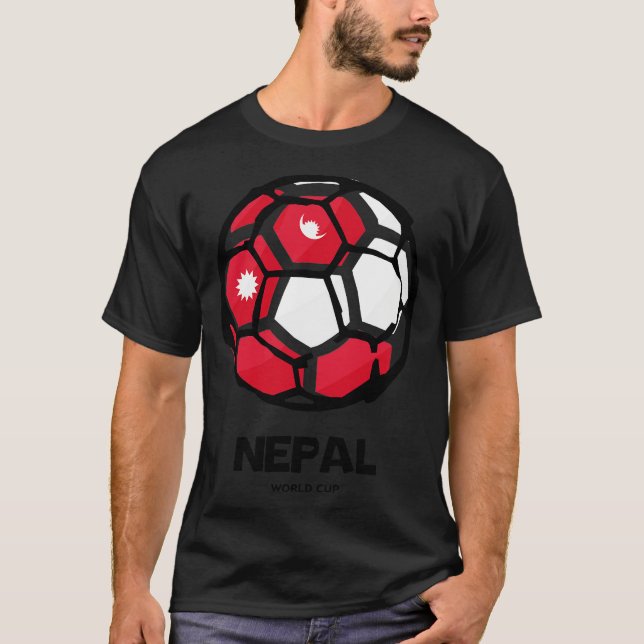 Nepal Landesflagge T-Shirt (Vorderseite)