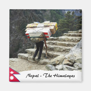 Nepal, Lastenträger, Everest Trekking, Der Himalay Magnet