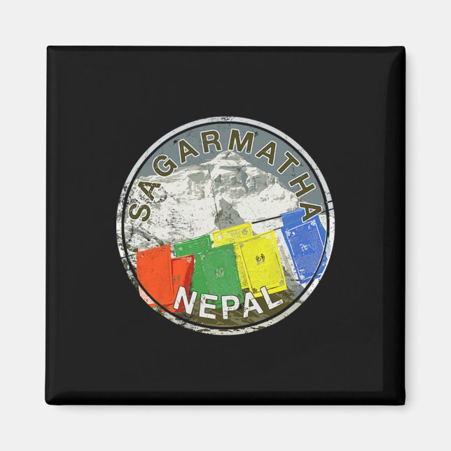 Nepal Mount Everest Sagarmatha Bergsteigen T Magnet (Vorne)
