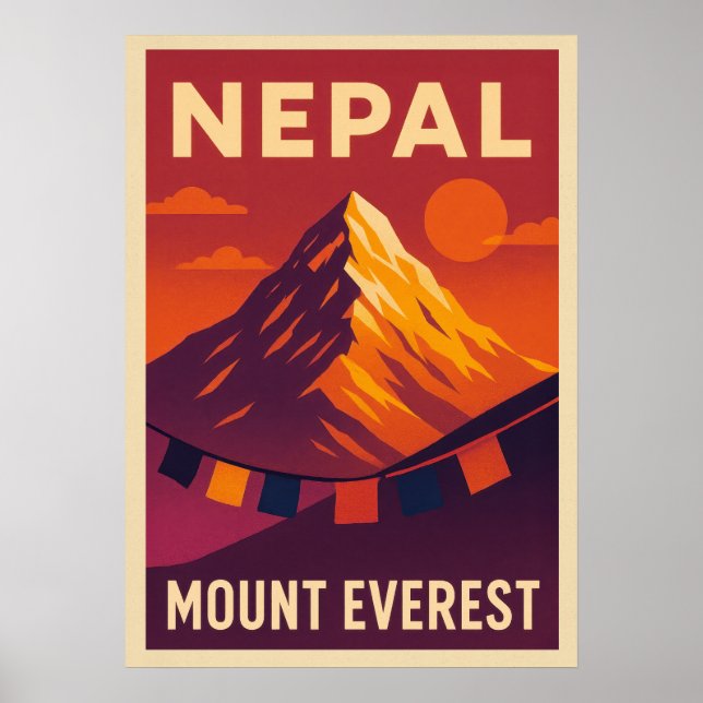 Nepal Mount Everest V05 Poster (Vorne)